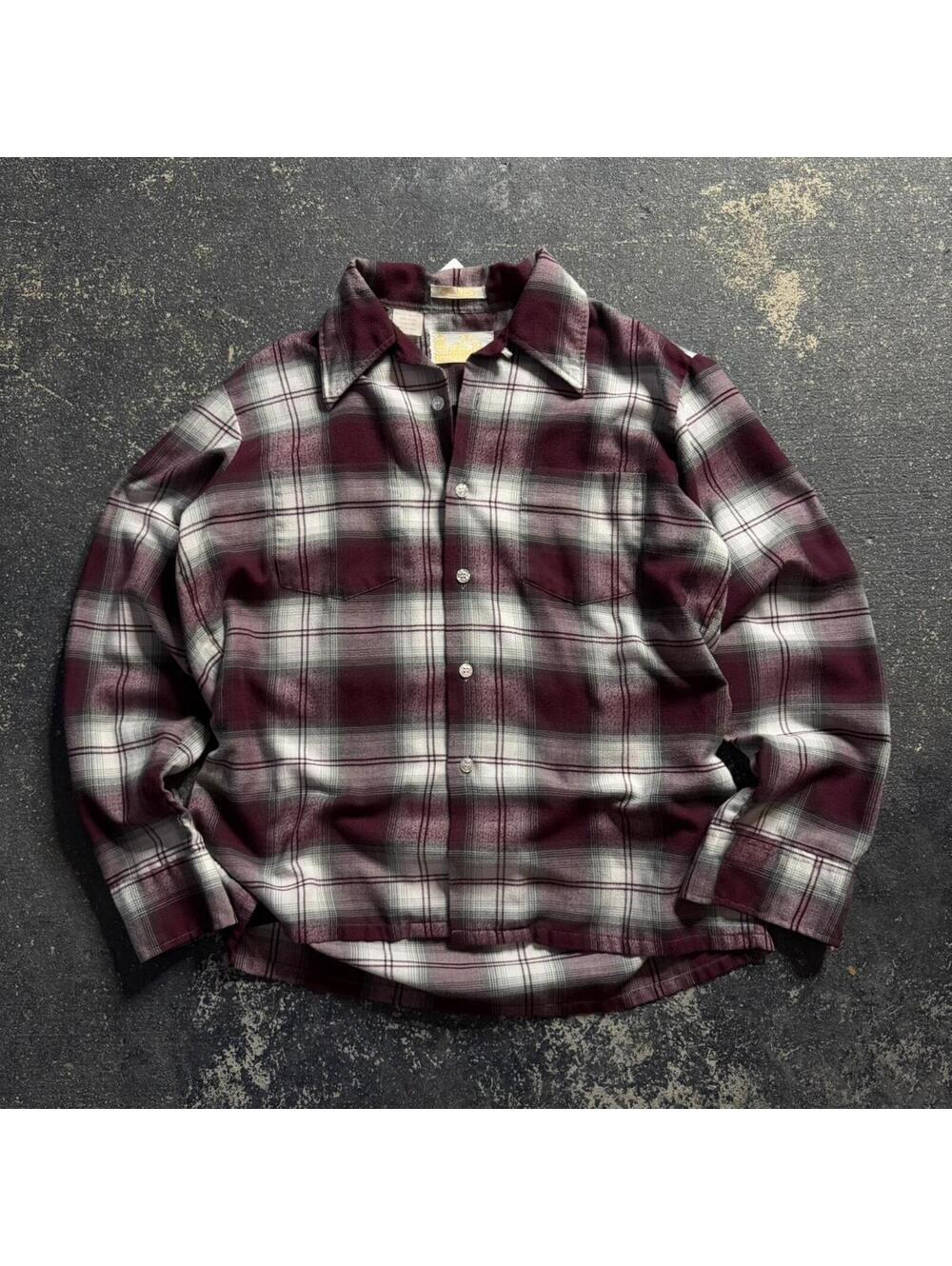 Vintage Sears Kings Road "Perma-Prest" Flannel